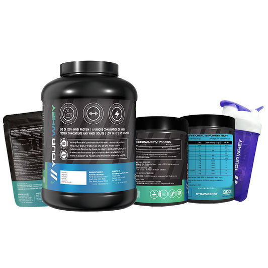 Ultimate Muscle Gain Combo – Whey Protein + Creatine Monohydrate + BCAA + Shaker