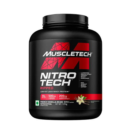 MuscleTech Nitro Tech Ripped Whey Protein | Lean Muscle + Fat Loss Formula | 30g Protein