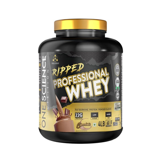 One Science Ripped Whey Protein 4LB | Fat Burning Lean Muscle Protein | 22g Protein Low Sugar