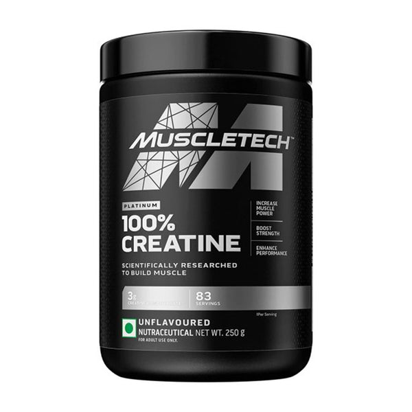 MuscleTech Platinum 100% Creatine (UNFLAVORED) 83 Servings-250 Grams