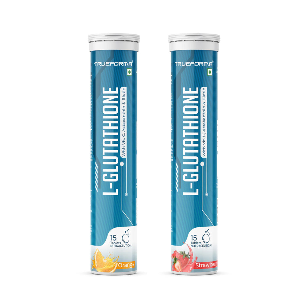 Trueforma® L-Glutathione with Vitamin C, Astaxanthin & Biotin Effervescent Tablets