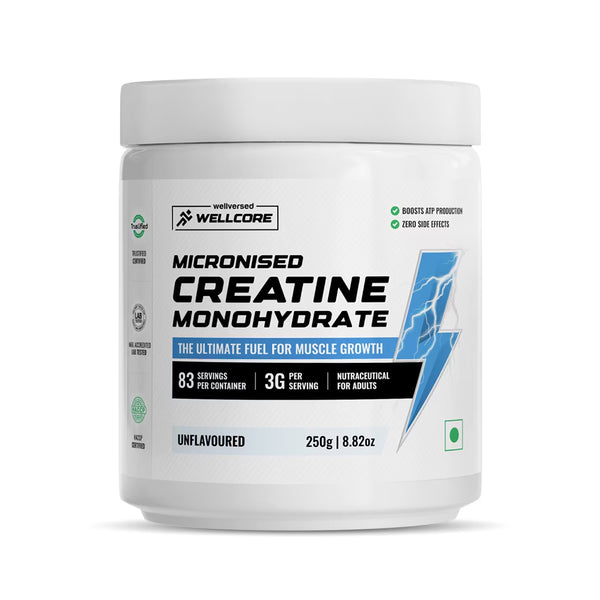 WELLCORE MICRONISED CREATINE MONOHYDRATED- UNFLAVOURED