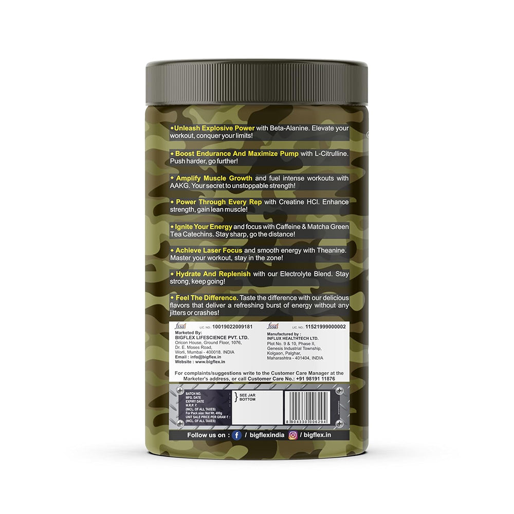 Big Flex Nuke Explosive Pre -Workout| 33 Servings