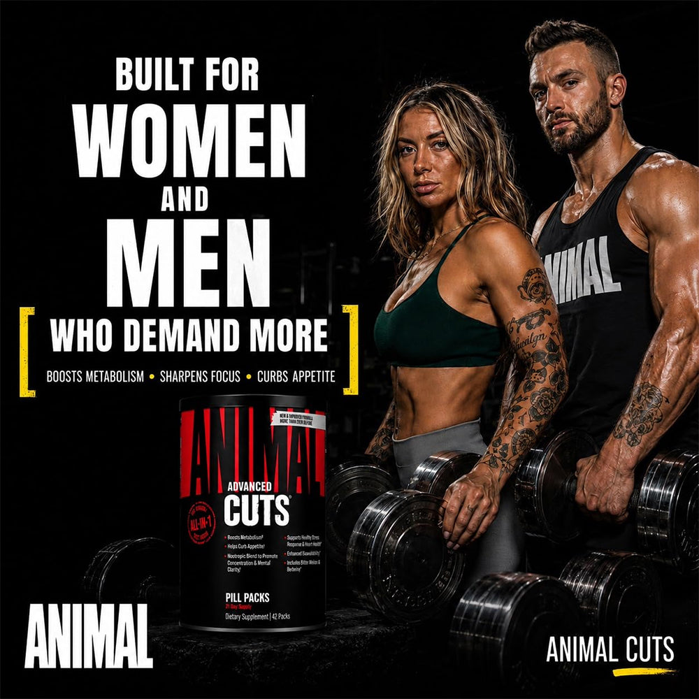 Animal Cuts Advanced Cutting Formula | 42 Packs | Metabolism, Focus & Weight Management Support