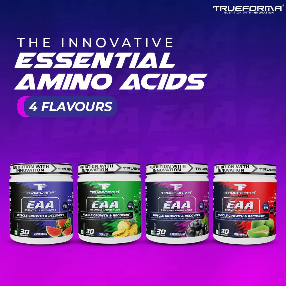 EAA Essential Amino Acids Powder | Muscle Recovery, Growth & Hydration | BCAA + Electrolytes | 30 Servings | Trueforma
