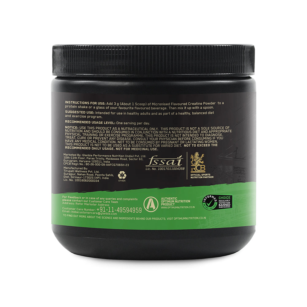 On Creatine Monohydrate | 83 servings | per container (250g)