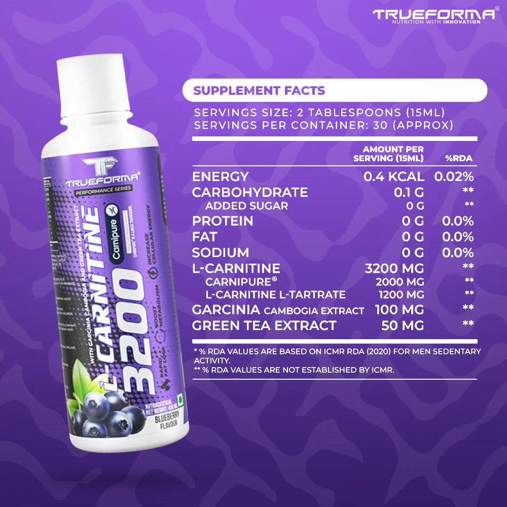 Trueforma® L-Carnitine 3200 – Made With Carnipure®