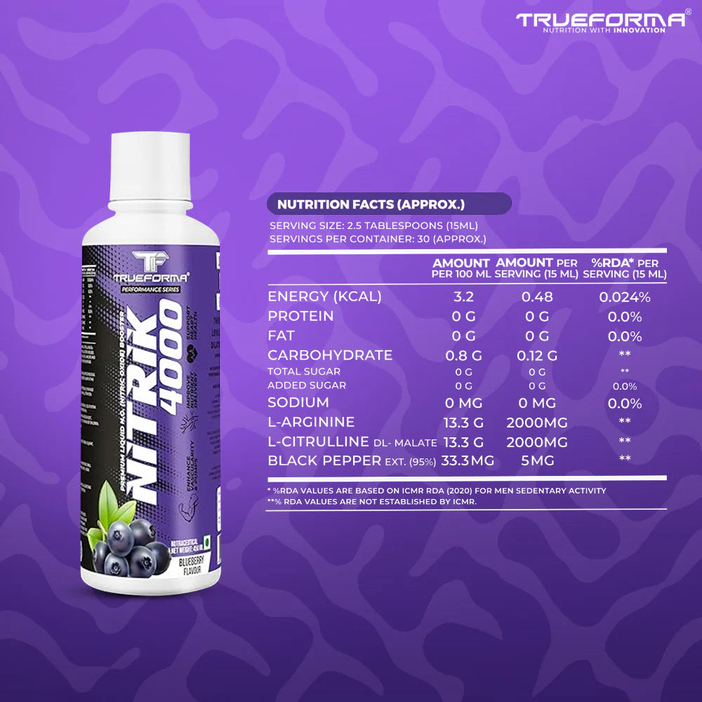 Trueforma® Nitrik 4000 – Nitric Oxide Booster