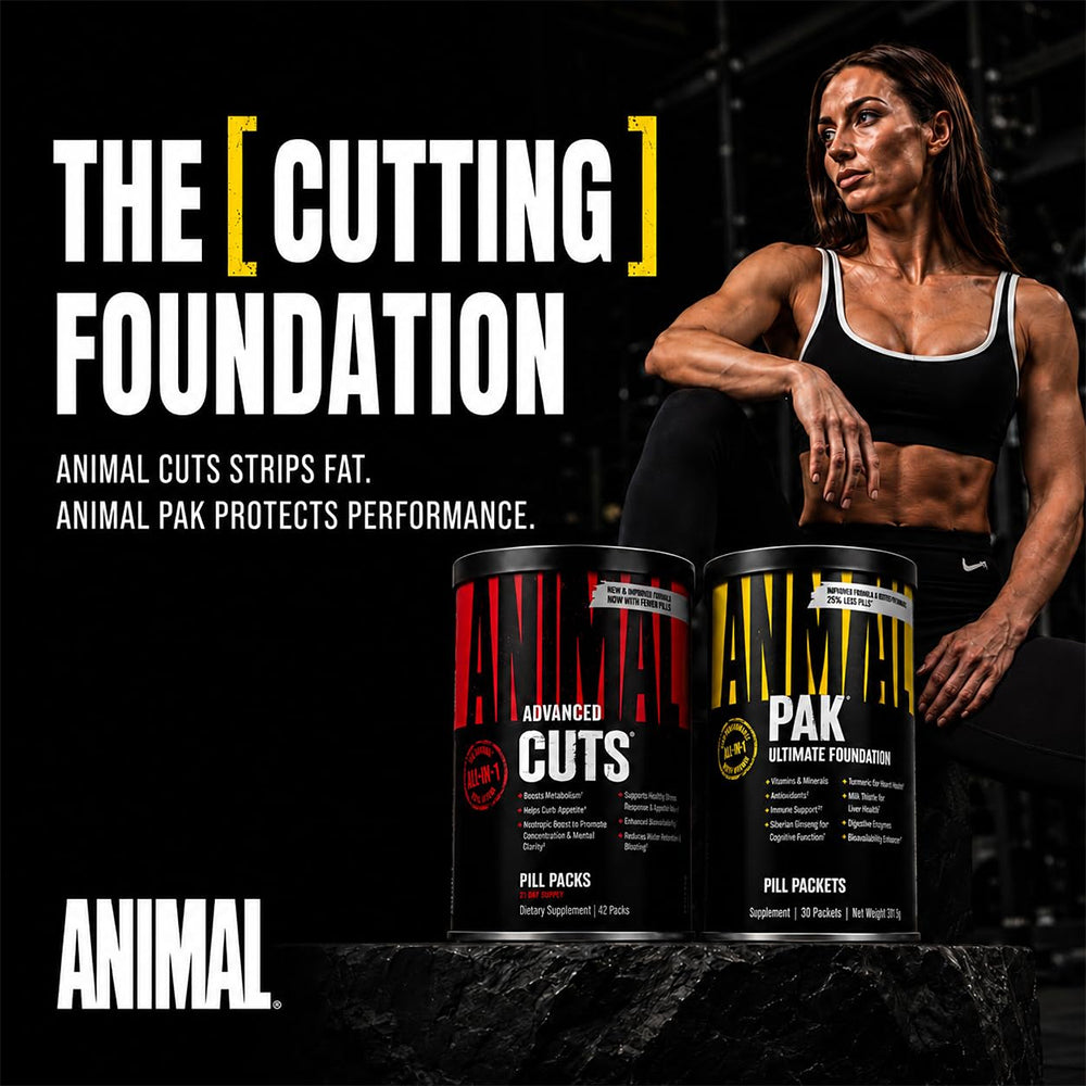 Animal Cuts Advanced Cutting Formula | 42 Packs | Metabolism, Focus & Weight Management Support