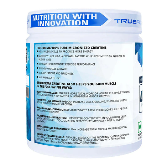 Trueforma® Creatine Powder – 100% Micronized Creatine Monohydrate
