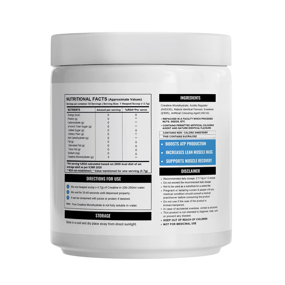 WELLCORE MICRONISED CREATINE MONOHYDRATED (Fruit Fusion)