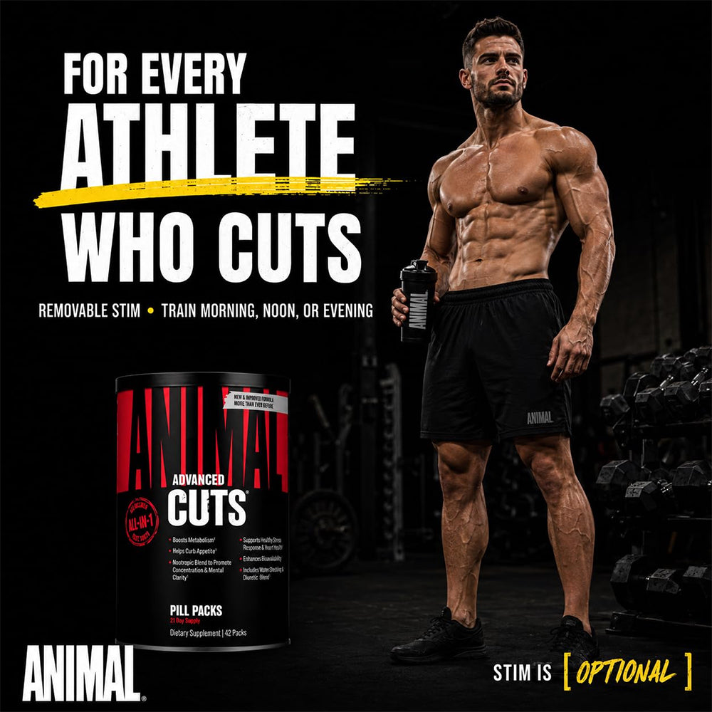 Animal Cuts Advanced Cutting Formula | 42 Packs | Metabolism, Focus & Weight Management Support