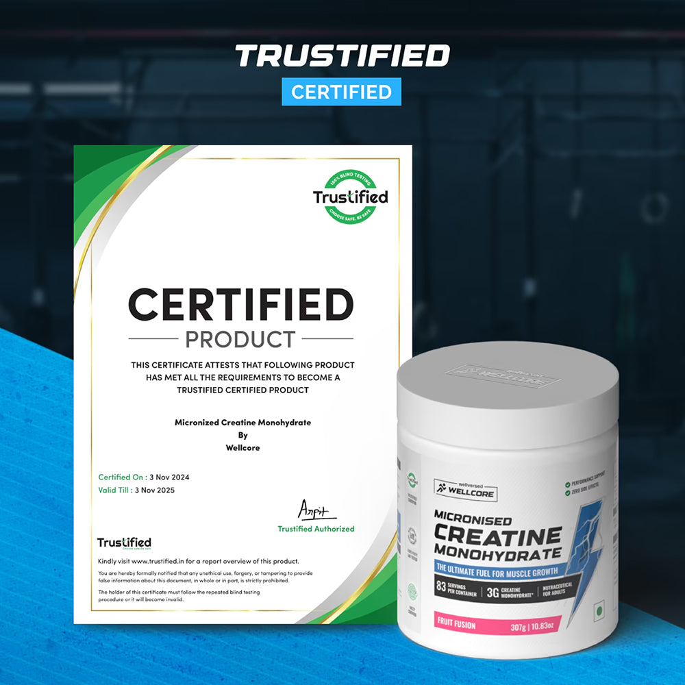 WELLCORE MICRONISED CREATINE MONOHYDRATED (Fruit Fusion)