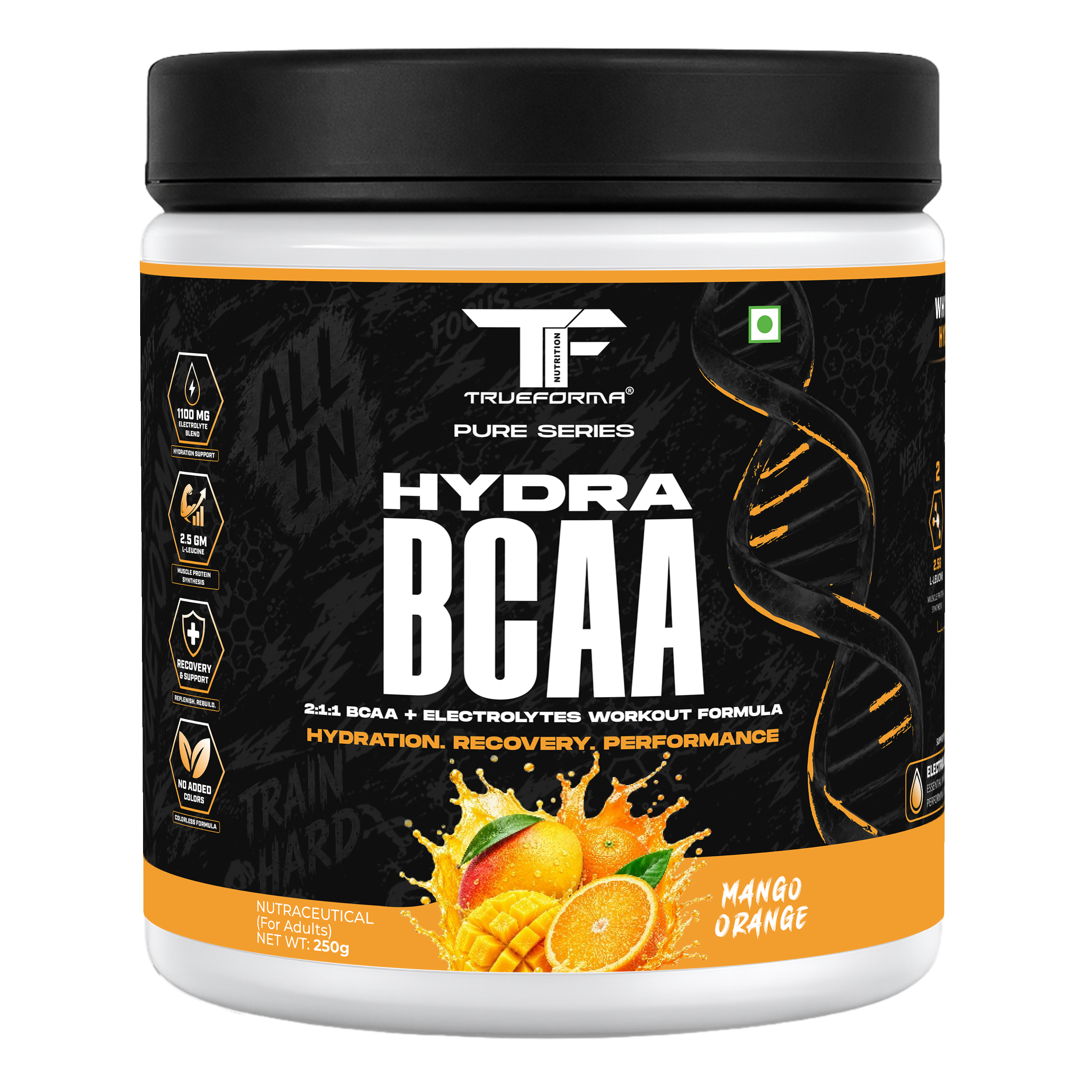 Trueforma® Hydra BCAA – 2:1:1 BCAA + Electrolytes | 30 Servings
