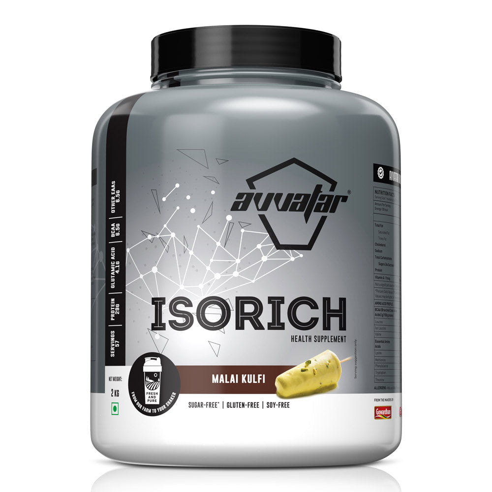 Avvatar Isorich Whey Protein Isolate | High Protein Lean Muscle & Fast Recovery Supplement