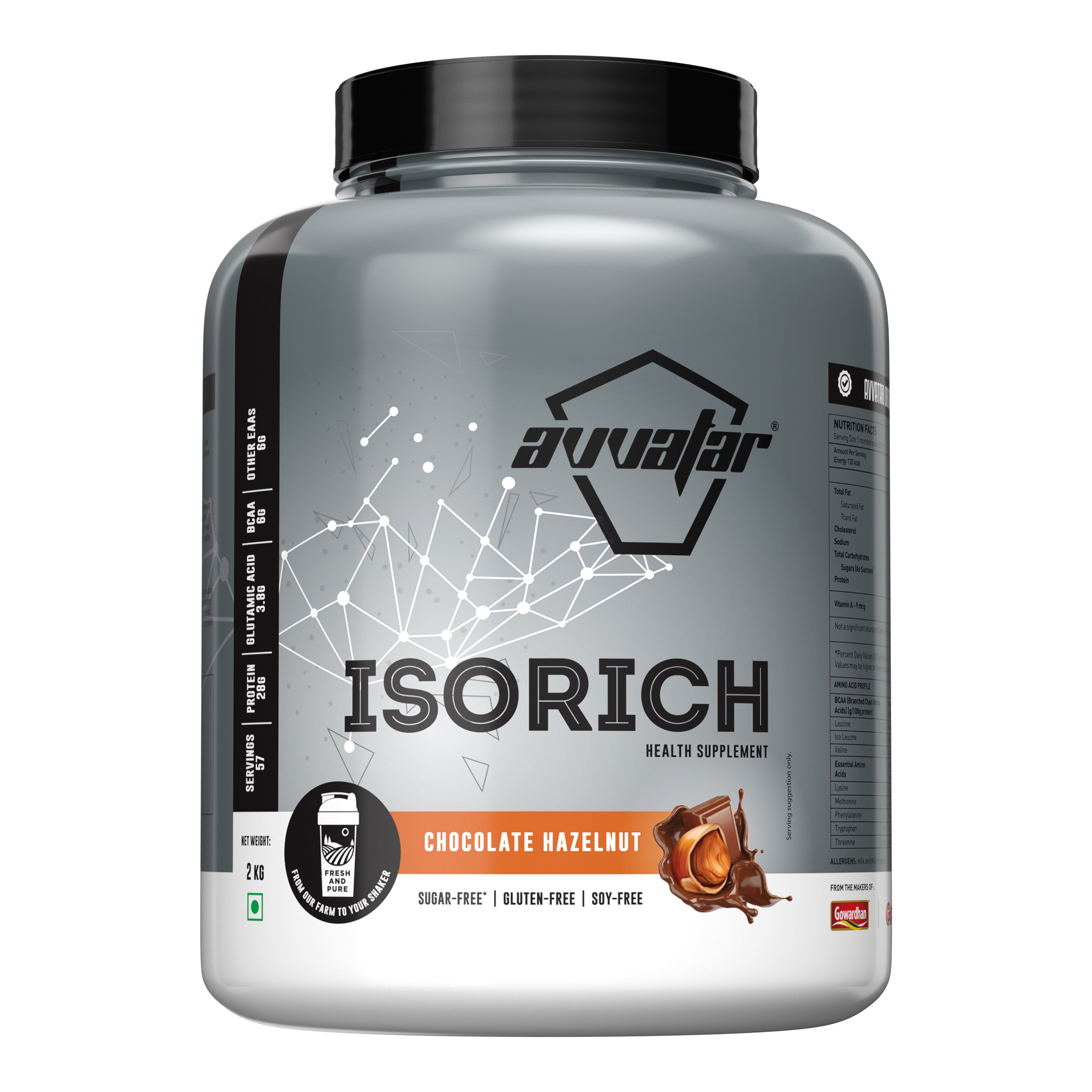 Avvatar Isorich Whey Protein Isolate | High Protein Lean Muscle & Fast Recovery Supplement