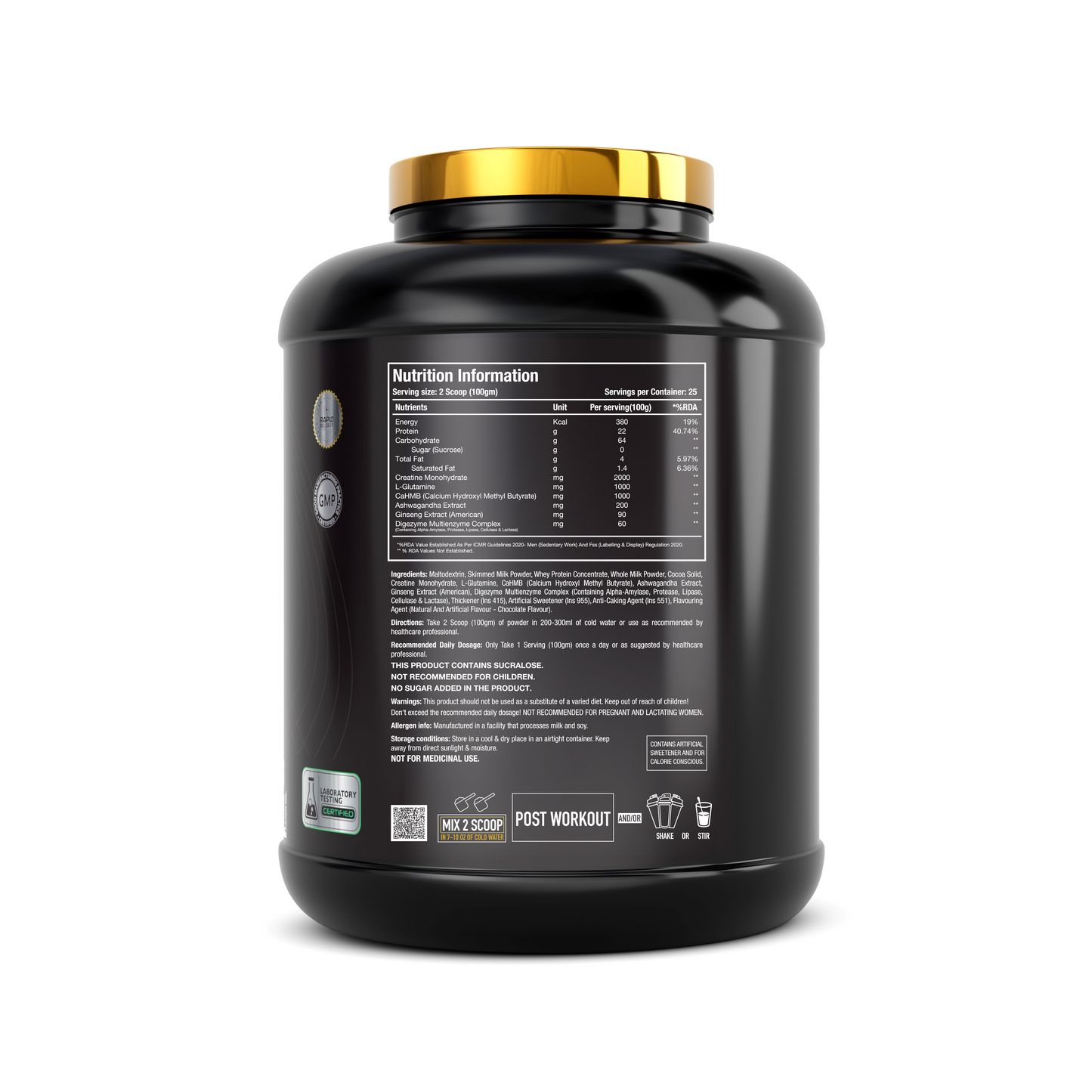 One Science Anabolic Mass – Super Mass Gainer (25/50 Servings)