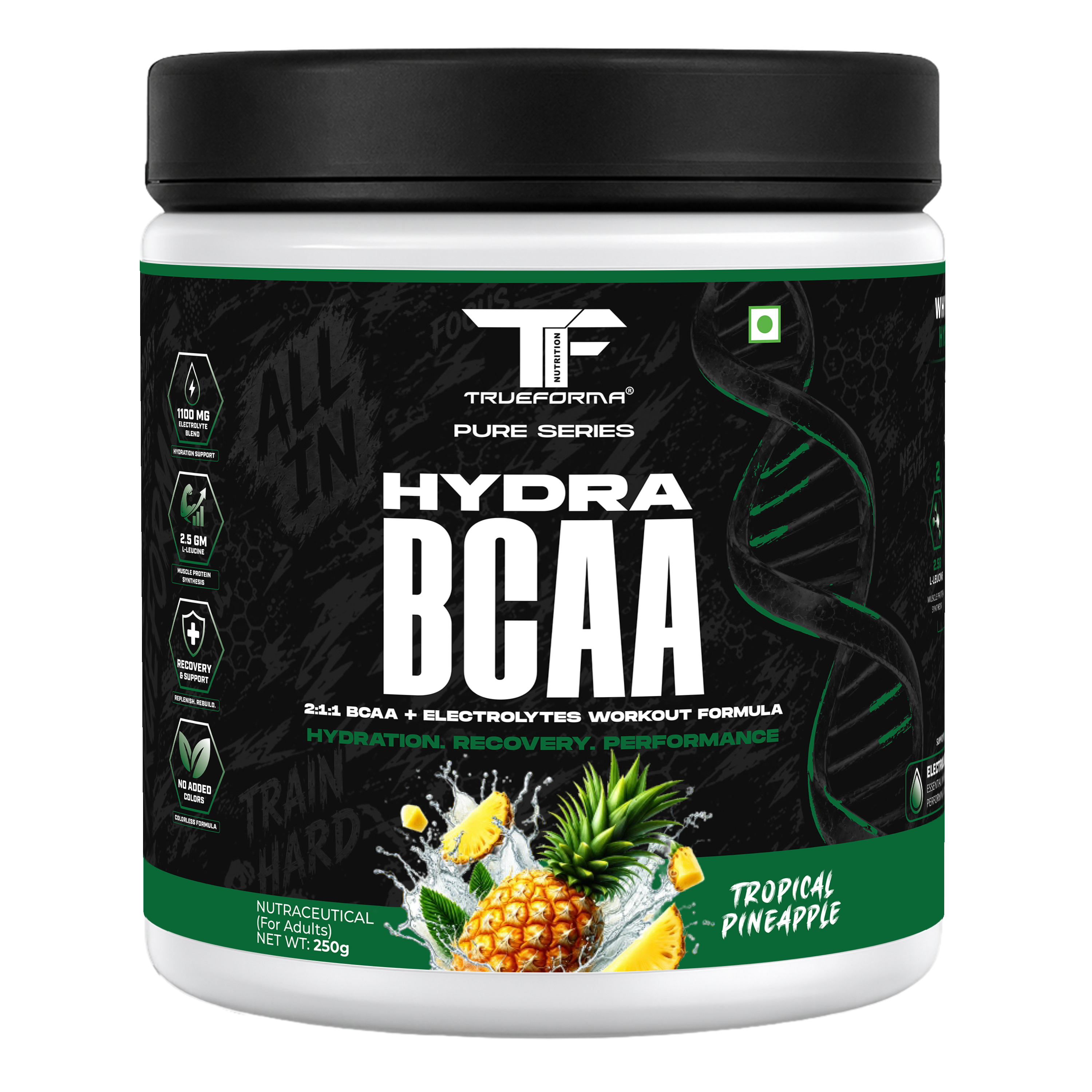 Trueforma® Hydra BCAA – 2:1:1 BCAA + Electrolytes | 30 Servings