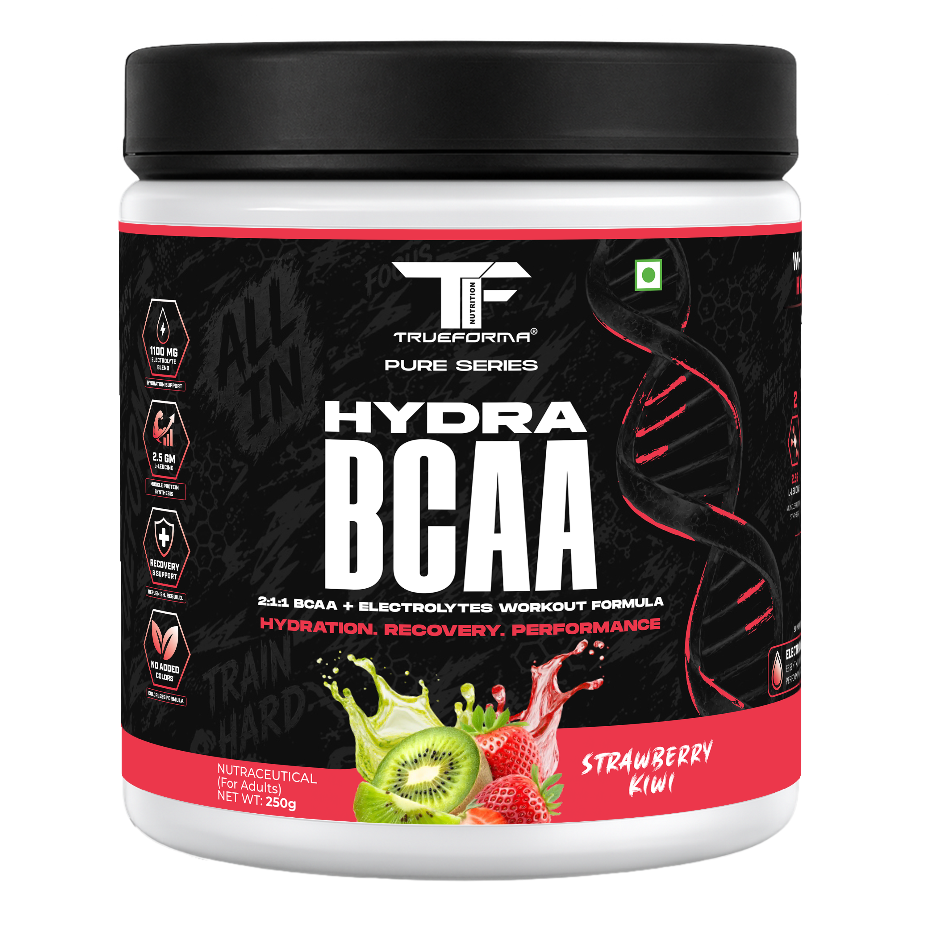 Trueforma® Hydra BCAA – 2:1:1 BCAA + Electrolytes | 30 Servings