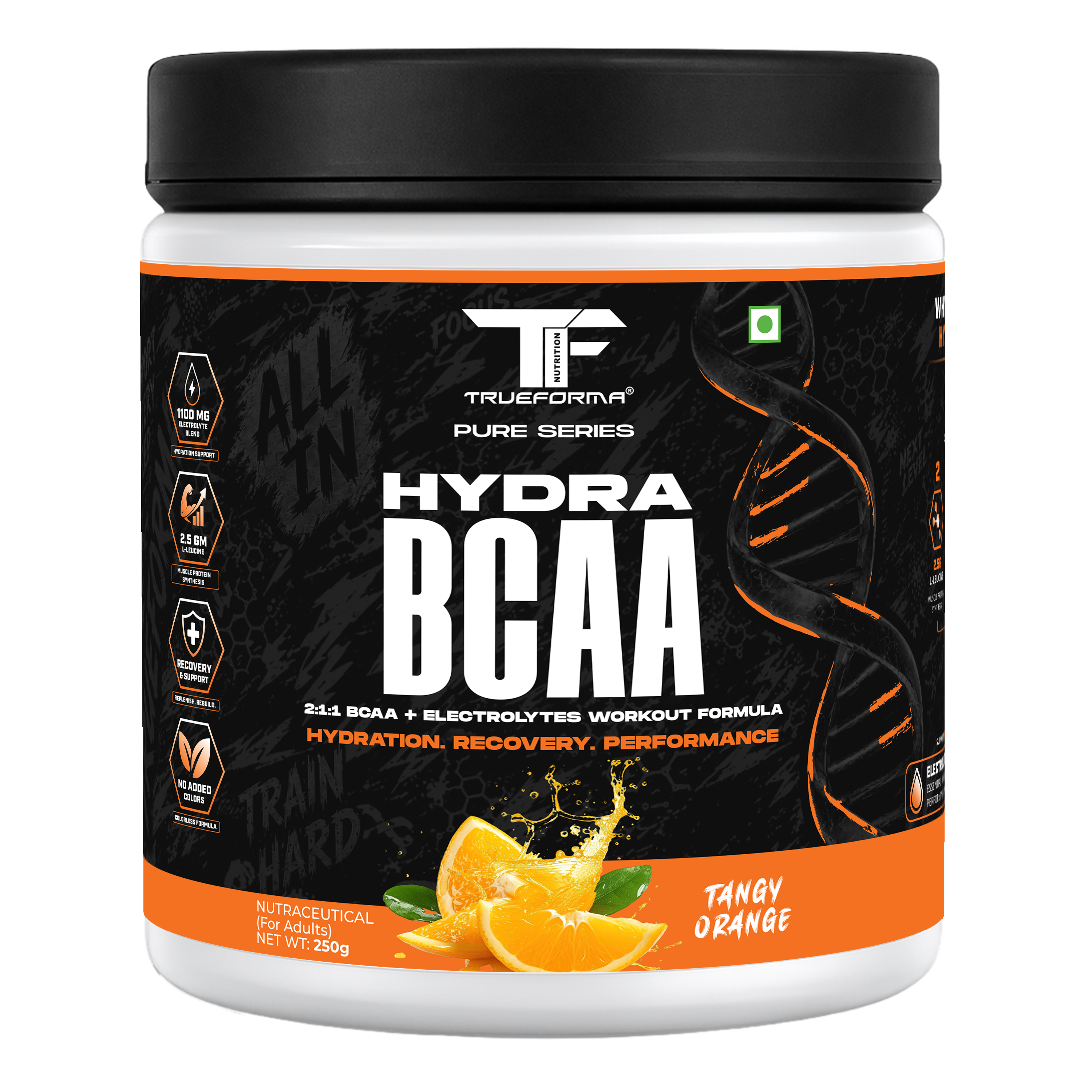 Trueforma® Hydra BCAA – 2:1:1 BCAA + Electrolytes | 30 Servings