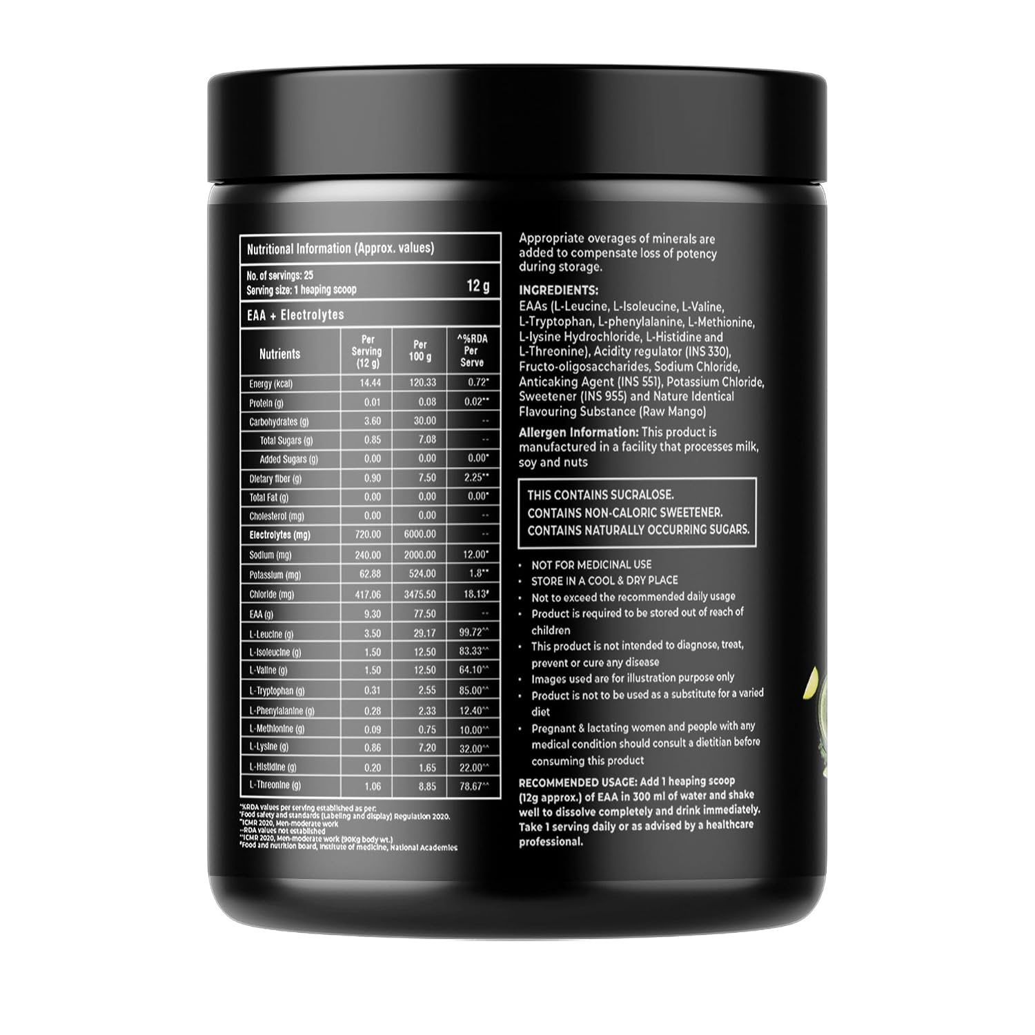 Foodstrong EAA 9000 with Hydrating Electrolytes | 300gm | 25 Servings