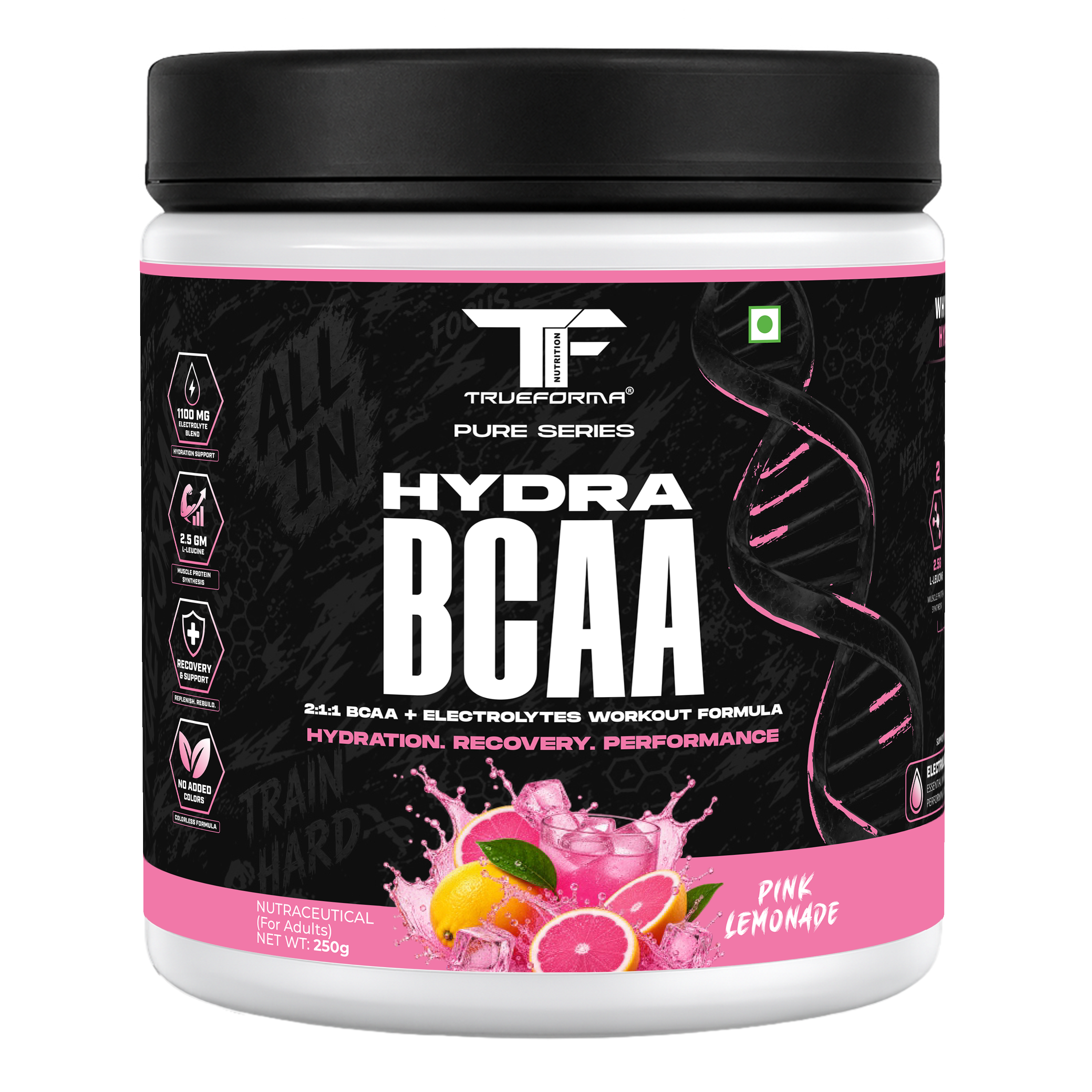 Trueforma® Hydra BCAA – 2:1:1 BCAA + Electrolytes | 30 Servings