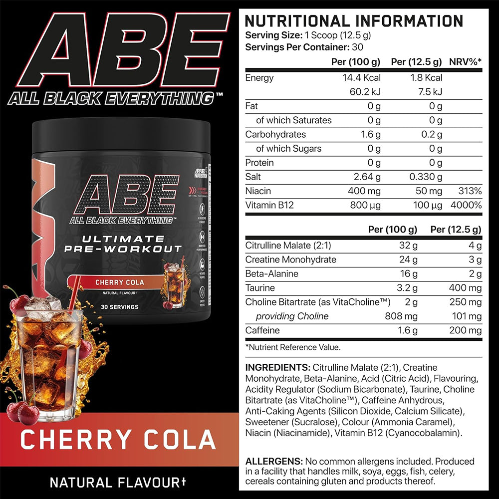 Applied Nutrition ABE Pre Workout Ultimate | High Energy, Pump & Focus Booster (30 Servings)