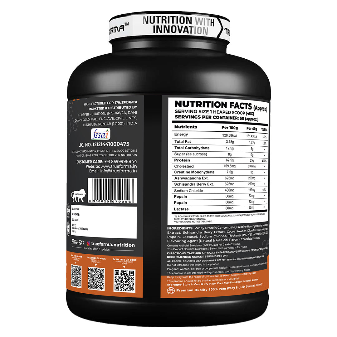 Trueforma® Power Fuel – Whey Protein With Creatine, Ashwagandha & Schisandra Extract