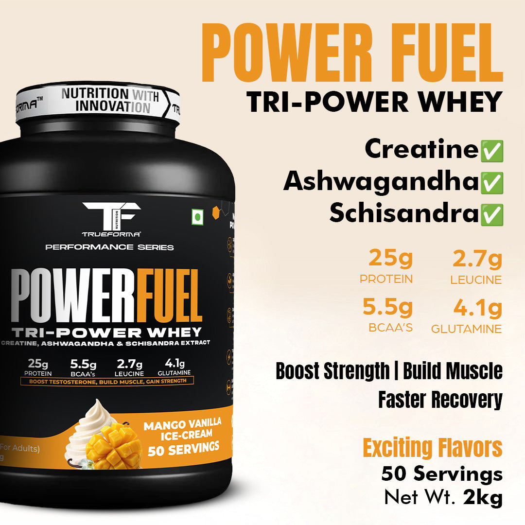 Trueforma® Power Fuel – Whey Protein With Creatine, Ashwagandha & Schisandra Extract