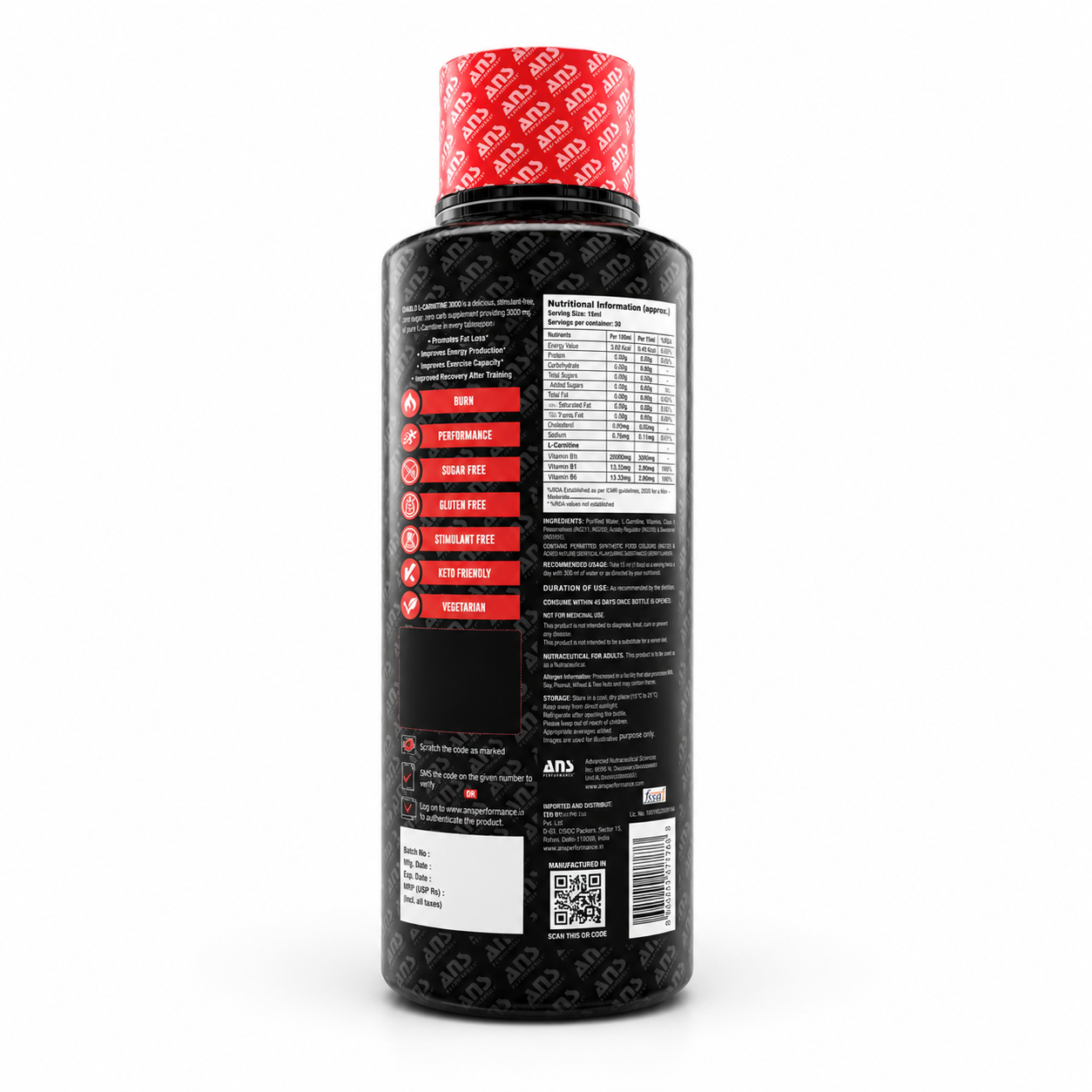 ANS Performance L-Carnitine 3000mg