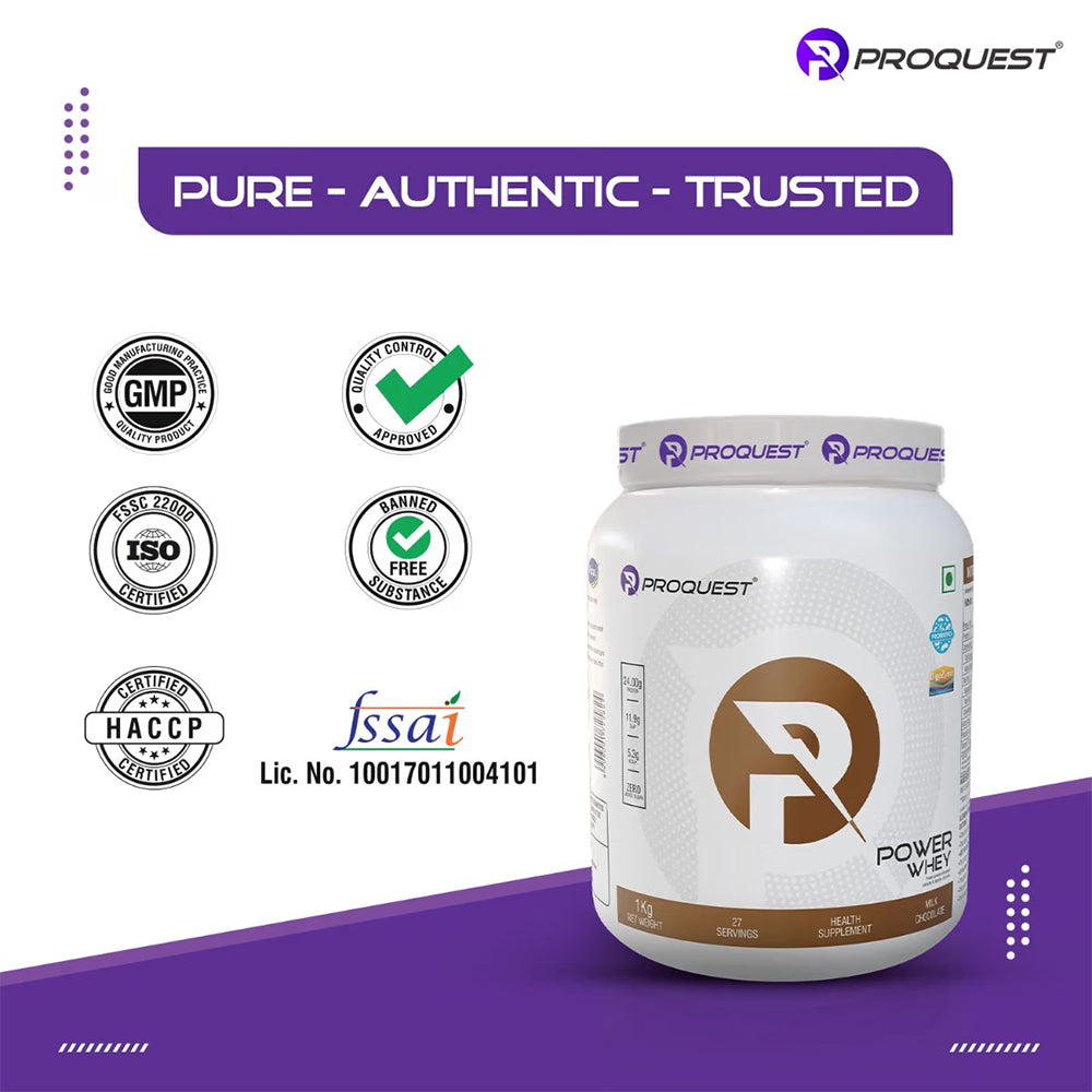 ProQuest Power Whey Protein Powder | High Protein Recovery & Muscle Support Formula