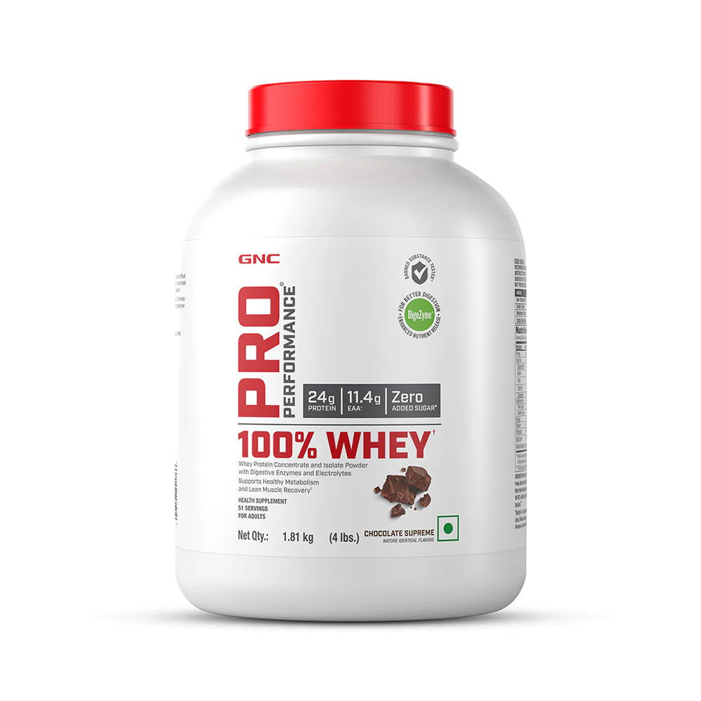 GNC Pro Performance 100% Whey Protein 4 lbs (1.8 Kg)