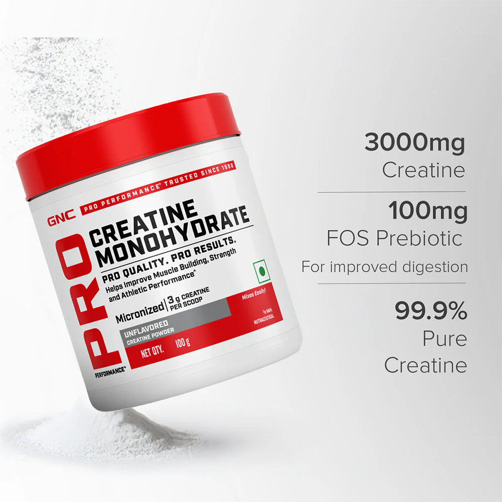 GNC Pro Performance Creatine Monohydrate | 3g Creatine Per Scoop | Strength & Muscle Power
