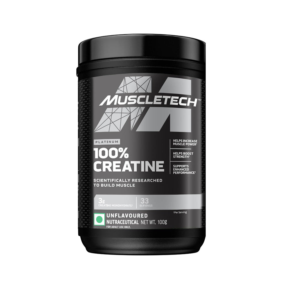 MuscleTech Platinum 100% Creatine (UNFLAVORED) 83 Servings-250 Grams