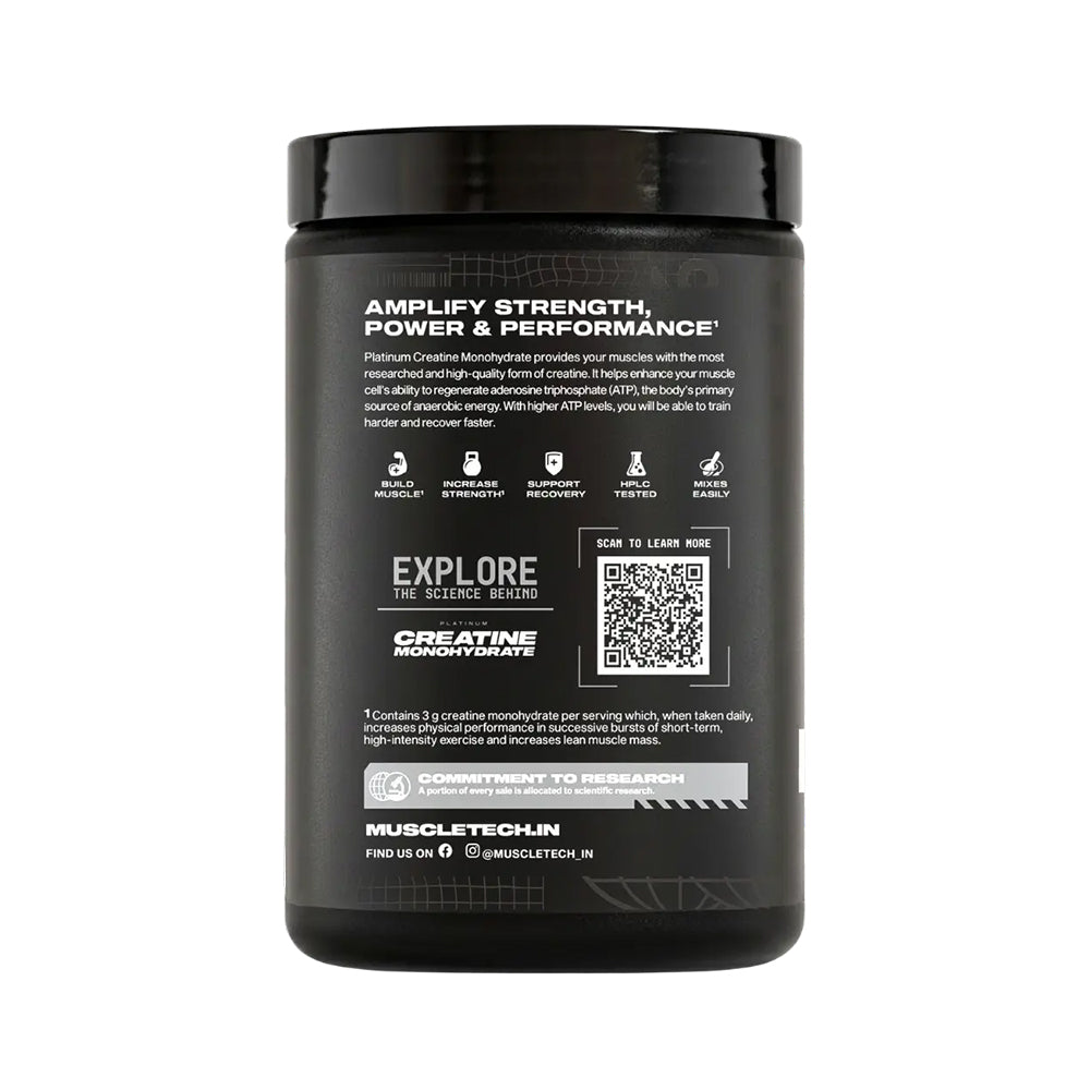 MuscleTech Platinum Creatine Monohydrate Micronized 250g | 81 Servings | Strength & Recovery Support