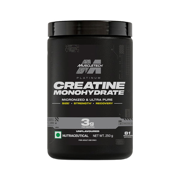 MuscleTech Platinum Creatine Monohydrate Micronized 250g | 81 Servings | Strength & Recovery Support