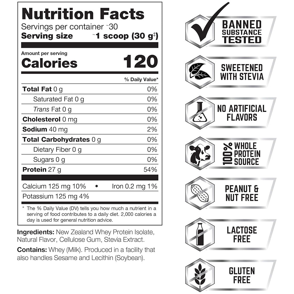 Perfect Sports Diesel New Zealand Whey Isolate | 27g Protein | Zero Carbs & Fat