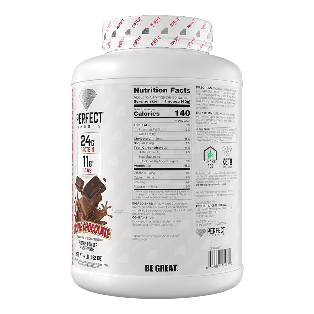 Perfect Sports Diesel – Ultra Fuel Grass-Fed Whey Protein – 24g Protein | Made in Canada
