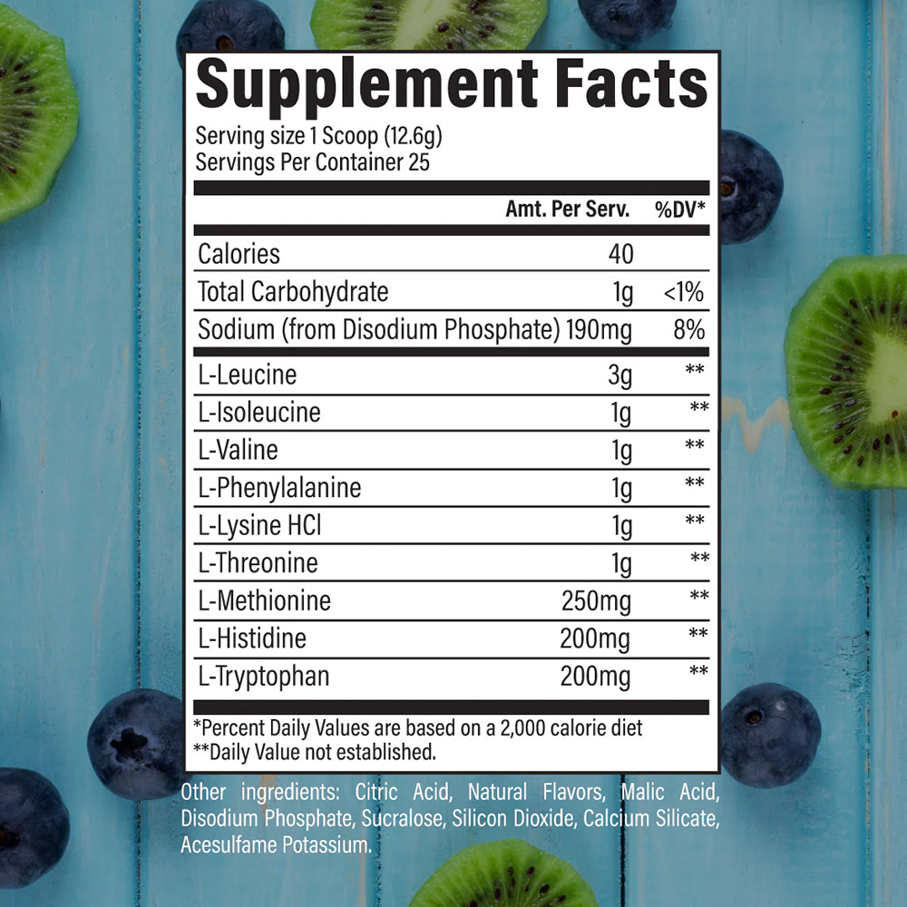 RAW EAA – ESSENTIAL AMINO ACIDS- 25 Servings