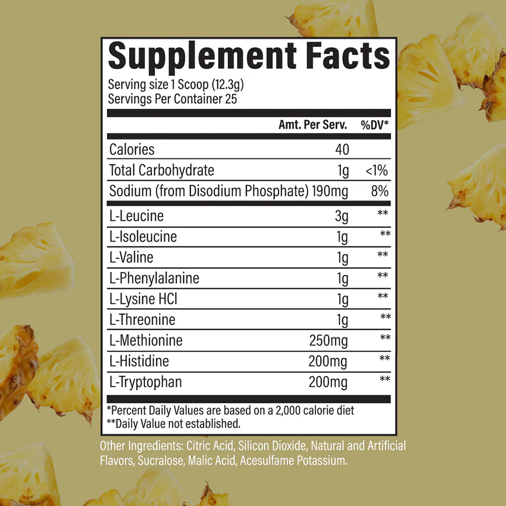 RAW EAA – ESSENTIAL AMINO ACIDS- 25 Servings