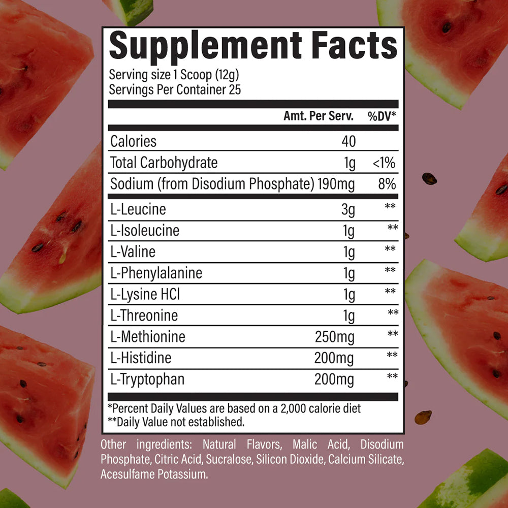 RAW EAA – ESSENTIAL AMINO ACIDS- 25 Servings
