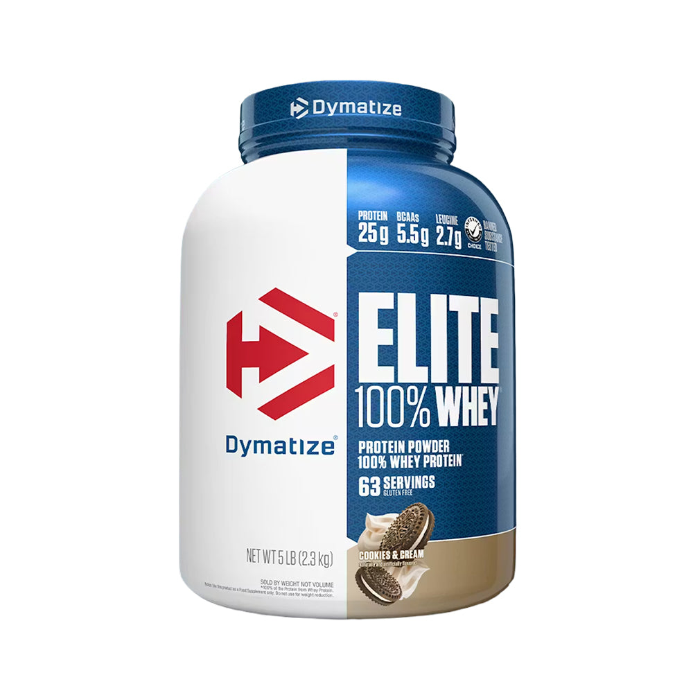 Dymatize Elite 100% Whey Protein | 25g Protein, 5.5g BCAAs, Fast Absorption | Muscle Growth & Recovery (2.3kg / 5lb)