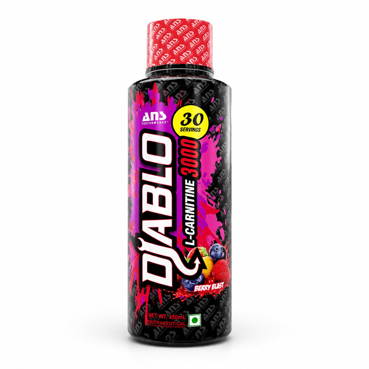 ANS Performance L-Carnitine 3000mg | Fat Metabolism & Workout Support | 30 Servings