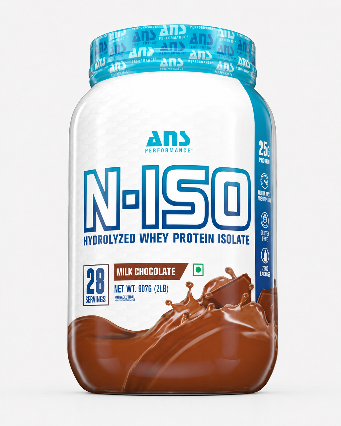 ANS N-ISO Hydrolyzed Whey Protein Isolate | 25g Protein | Fast Absorption Lean Muscle Formula
