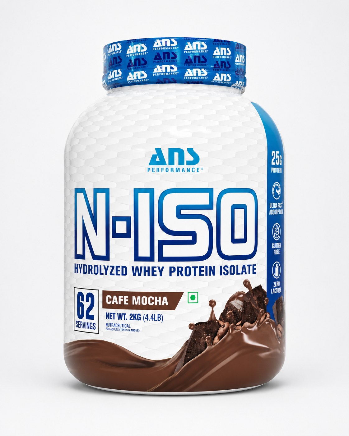 ANS N-ISO Hydrolyzed Whey Protein Isolate | 25g Protein | Fast Absorption Lean Muscle Formula