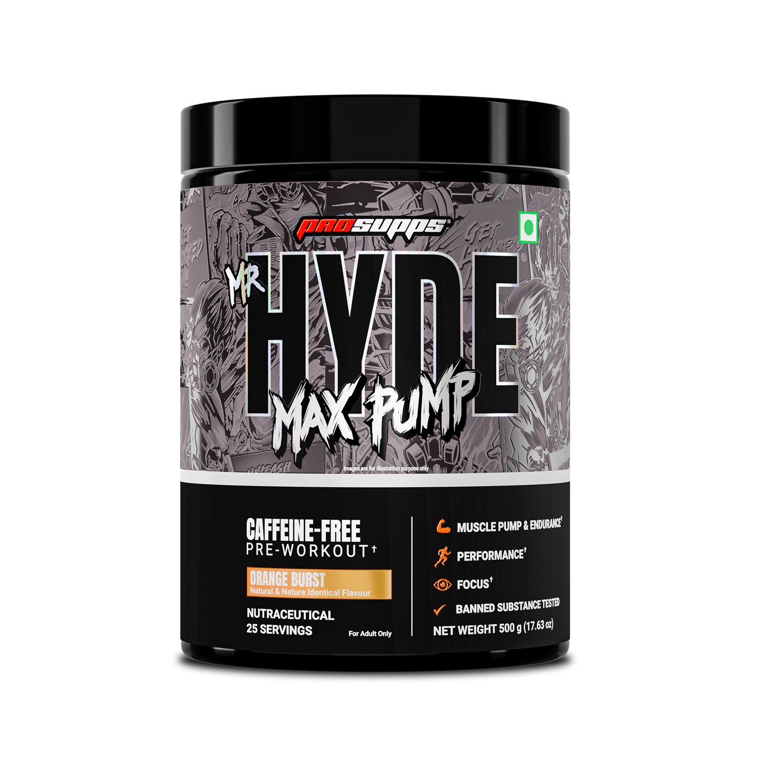 ProSupps Mr. HYDE Max Pump – Stim-Free Pre-Workout