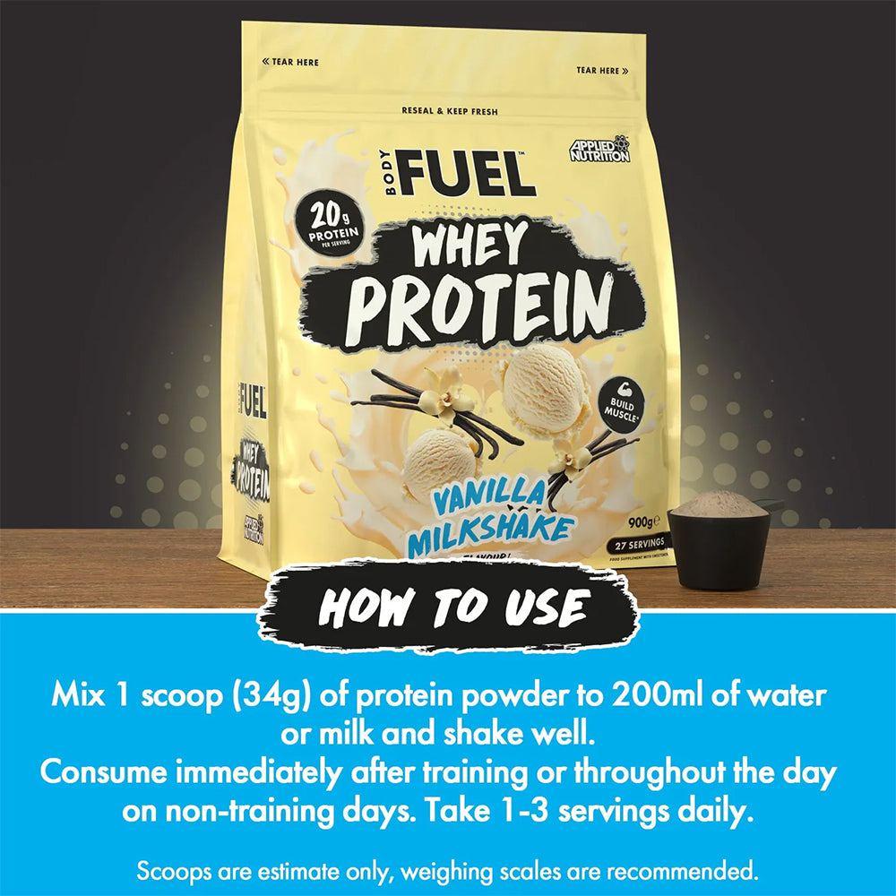 Body Fuel Whey Protein | High Protein Muscle Recovery Formula | 27 Servings