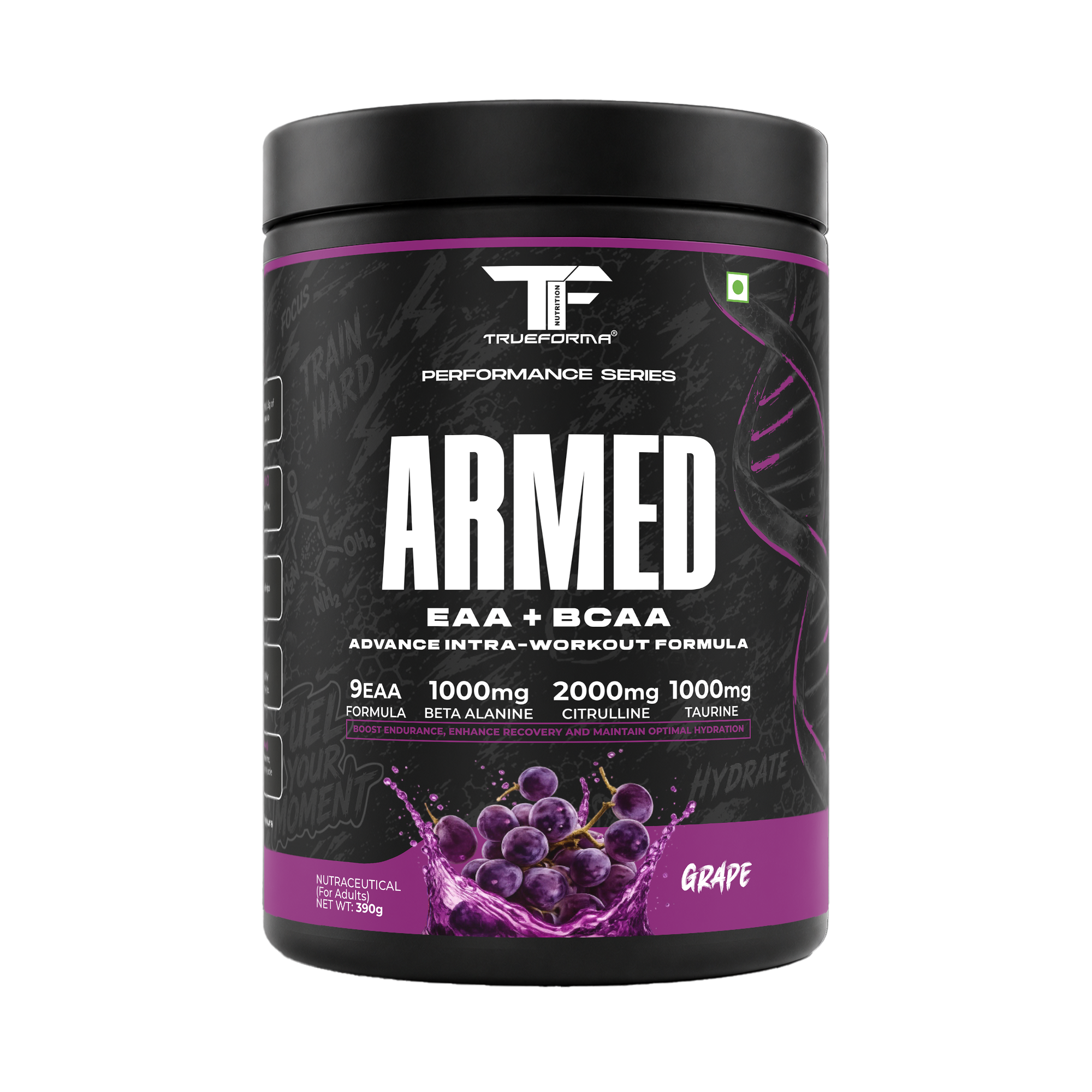 Trueforma® ARMED EAA + BCAA Intra-Workout Powder | Essential Amino Acids, Beta-Alanine & Citrulline | 30 Servings