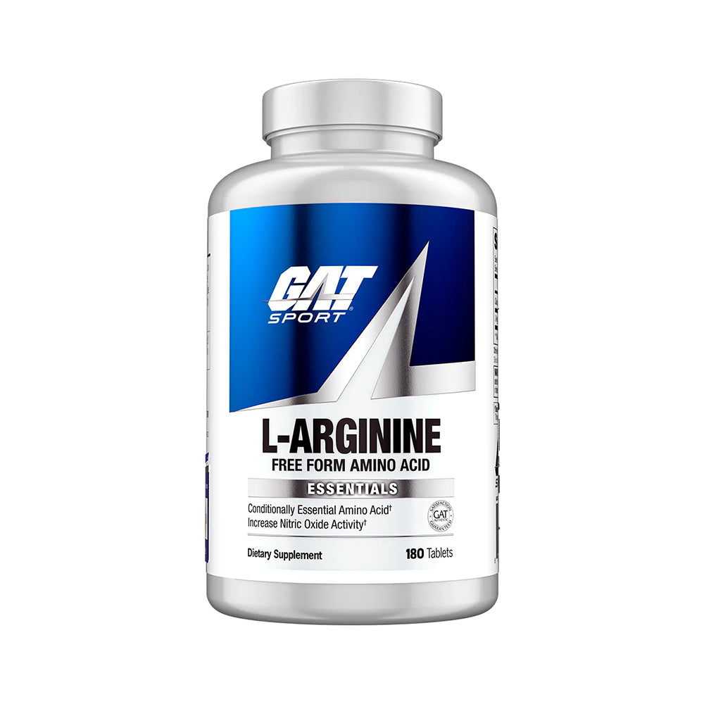 GAT Sport L-Arginine 1000mg | Nitric Oxide Booster | Free Form Amino Acid | 180 Tablets