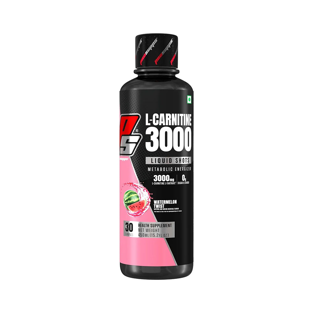 ProSupps L-Carnitine 3000 Liquid | Fat Metabolism Support | Sugar-Free | Weight Loss & Energy Booster (450ml / 30 Servings)